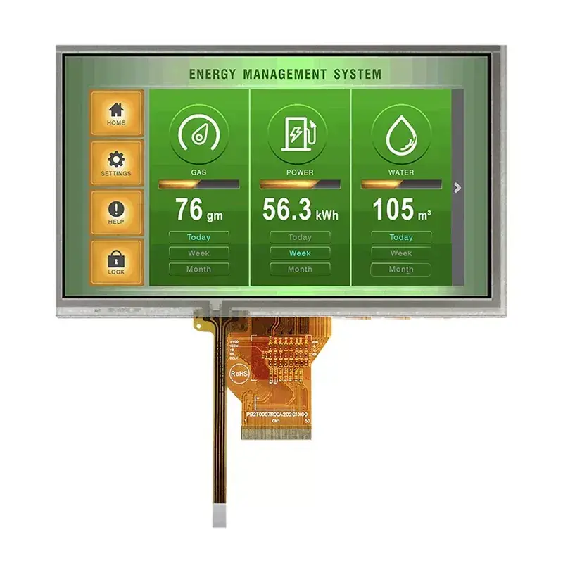 Módulo TFT de tacto resistivo IPS de 7 pulgadas